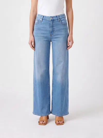 Frame Jeans Woman Color Sky In Blue