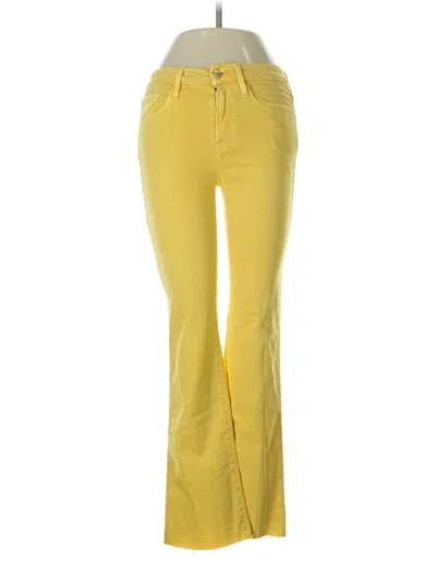 Pre-owned Frame Jeans In Yellow