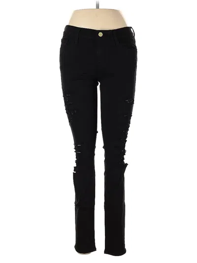Pre-owned Frame Jeggings In Black