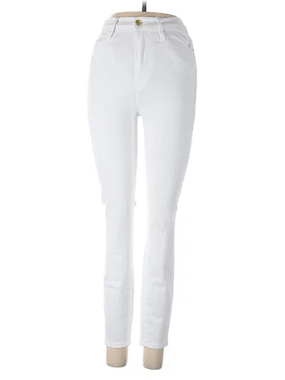Pre-owned Frame Jeggings In White