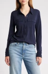 FRAME FRAME JERSEY BUTTON-UP SHIRT