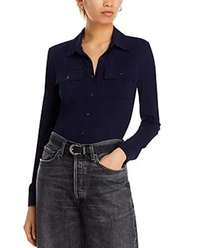 FRAME JERSEY BUTTON UP SHIRT
