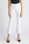 Frame Jet Set Crop Mini Bootcut Pull-on Jeans In White