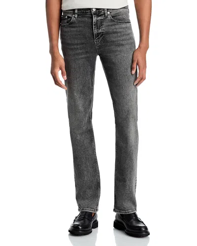 Frame Jet Set Modern Slim Straight Jeans In Silent Black