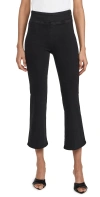 Frame Jetset Crop Mini Boot Jeans Sheen Noir In Sheen Noir