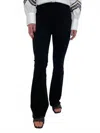 Frame Jetset Flare Pintuck Jeans In Sheen Noir Shno In Blue