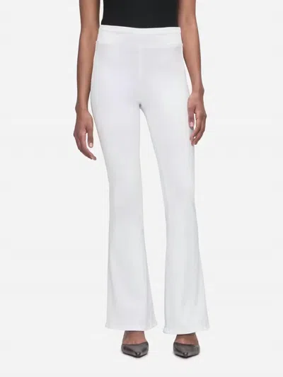 Frame Jetset High Rise Flare Leg Jeans In White