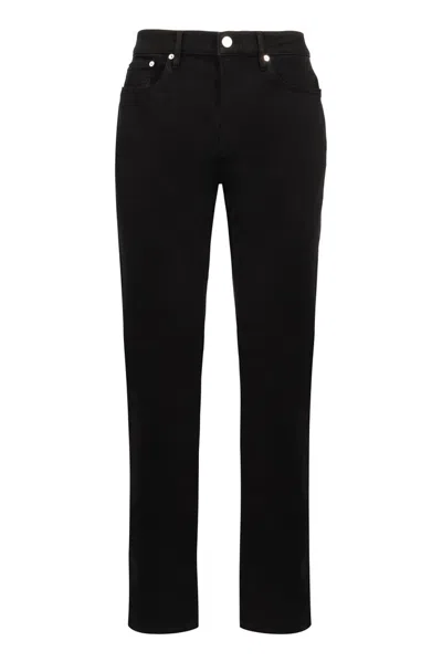 Frame Jetset Modern Straight Jeans In Black