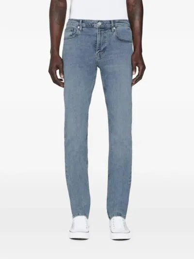 Frame Jetset Modern Straight Jeans In Blue