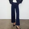 Frame Blue Wide Jeans With Drawstring In Multi