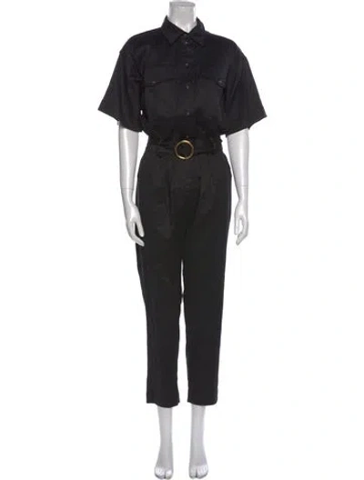 Pre-owned Frame Jumpsuit In Black