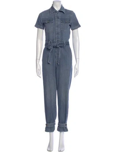 Pre-owned Frame Jumpsuit In Blue