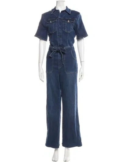 Pre-owned Frame Jumpsuit In Blue