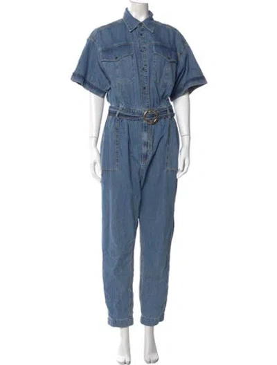 Pre-owned Frame Jumpsuit In Blue
