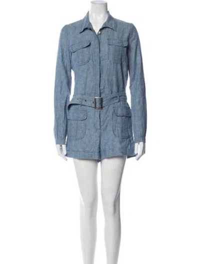 Pre-owned Frame Jumpsuit In Blue