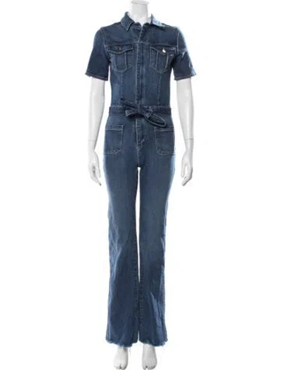 Pre-owned Frame Jumpsuit In Blue