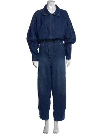 Pre-owned Frame Jumpsuit In Blue