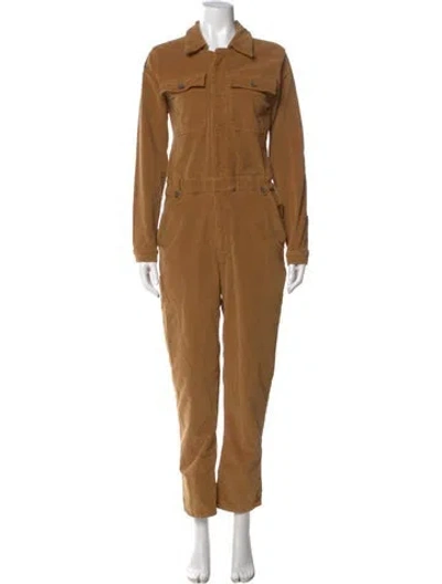 Pre-owned Frame Jumpsuit In Brown