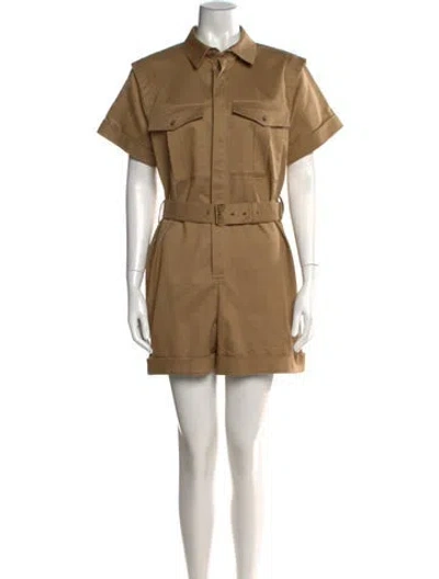Pre-owned Frame Jumpsuit In Brown