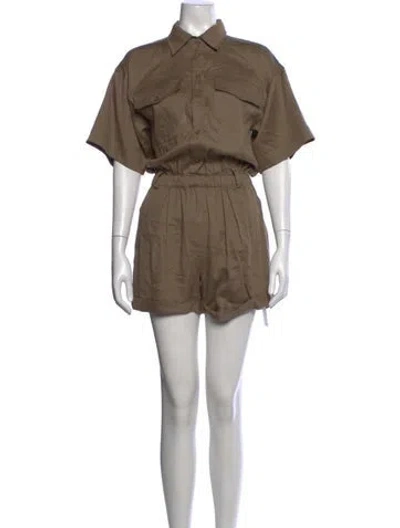 Pre-owned Frame Jumpsuit In Brown