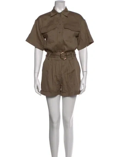 Pre-owned Frame Jumpsuit In Brown