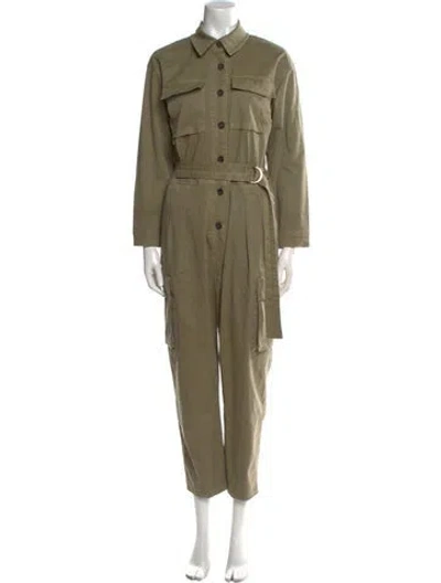 Pre-owned Frame Jumpsuit In Green