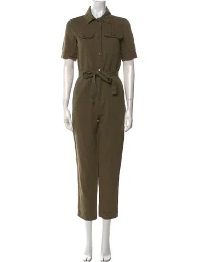 Pre-owned Frame Jumpsuit In Green