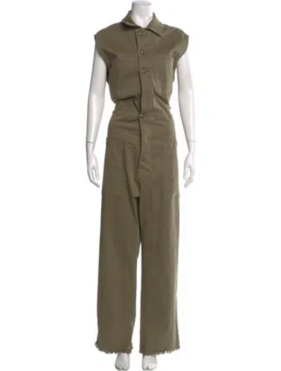Pre-owned Frame Jumpsuit In Green