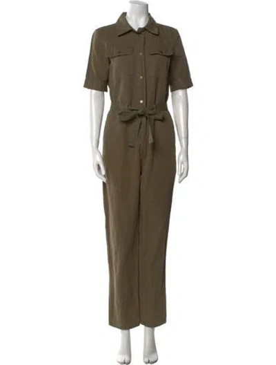 Pre-owned Frame Jumpsuit In Green