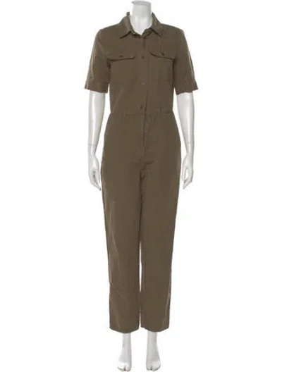 Pre-owned Frame Jumpsuit In Green