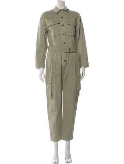 Pre-owned Frame Jumpsuit In Green