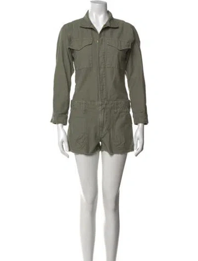 Pre-owned Frame Jumpsuit In Green