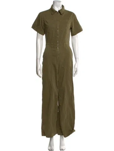 Pre-owned Frame Jumpsuit In Green