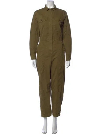 Pre-owned Frame Jumpsuit In Green