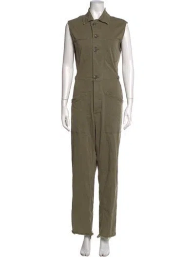 Pre-owned Frame Jumpsuit In Green