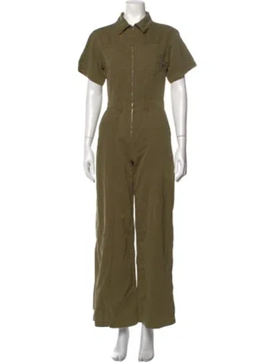 Pre-owned Frame Jumpsuit In Green