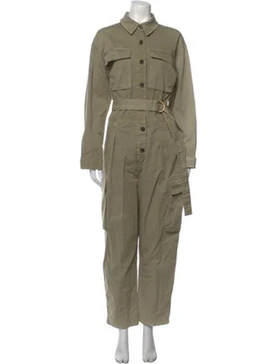 Pre-owned Frame Jumpsuit In Green