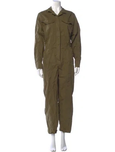 Pre-owned Frame Jumpsuit In Green