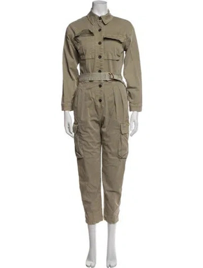 Pre-owned Frame Jumpsuit In Green