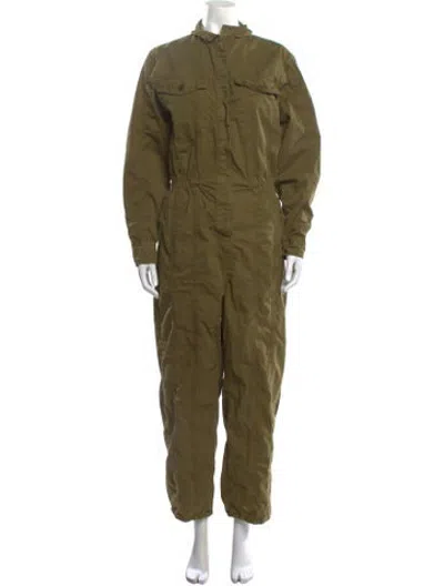 Pre-owned Frame Jumpsuit In Green