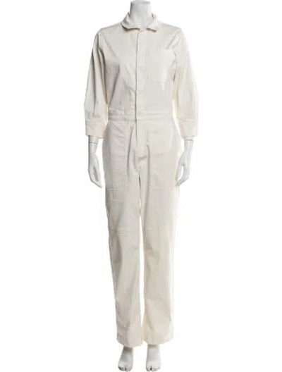 Pre-owned Frame Jumpsuit In Neutral