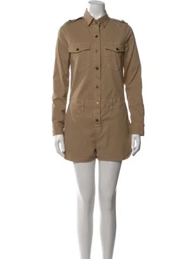 Pre-owned Frame Jumpsuit In Neutral