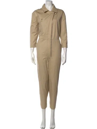Pre-owned Frame Jumpsuit In Neutral
