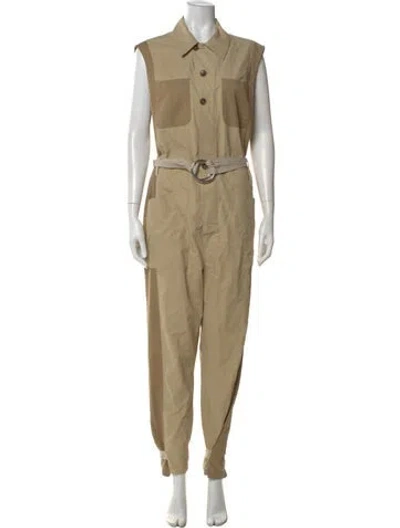 Pre-owned Frame Jumpsuit In Neutrals