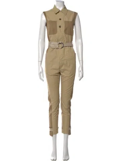 Pre-owned Frame Jumpsuit In Neutrals