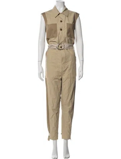 Pre-owned Frame Jumpsuit In Neutrals