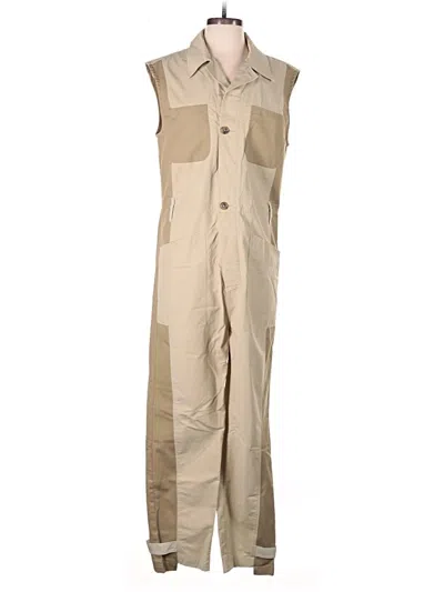 Pre-owned Frame Jumpsuit In Tan
