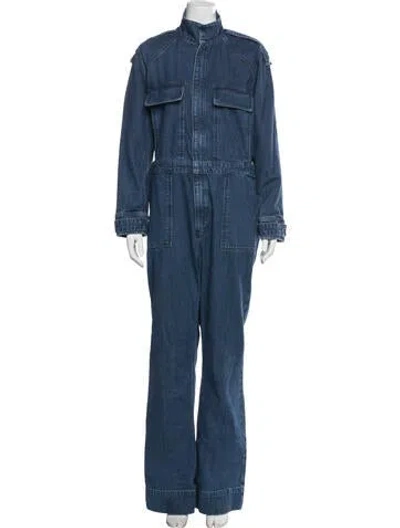 Pre-owned Frame Jumpsuit W/ Tags In Blue
