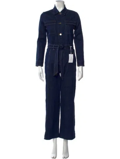 Pre-owned Frame Jumpsuit W/ Tags In Blue