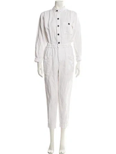 Pre-owned Frame Jumpsuit In White